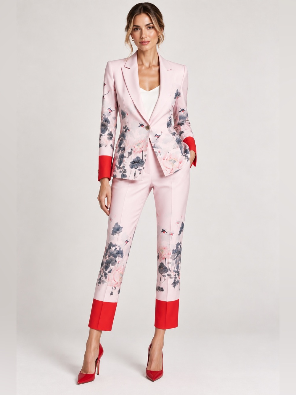 Ted Baker Lake of Dreams Floral Suit Blazer & Trousers NWT Size 2